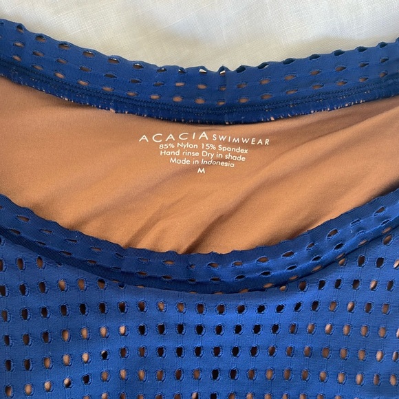 NWT Acacia swim Mesh Blue Cloud 9 - Picture 2 of 6